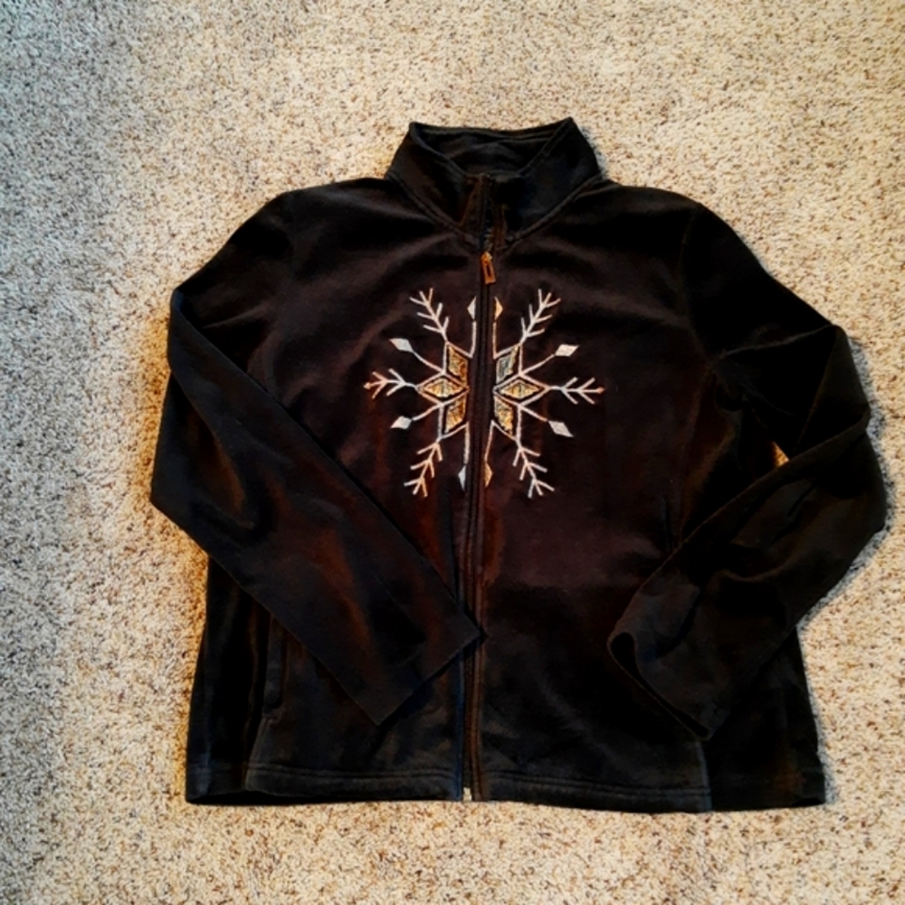 ❄️0nque Casuals/Velour Jacket/LET IT SNOW - Picture 2 of 5